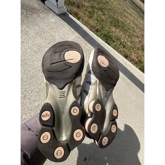 Nike Shox NZ Women Shoes White Light Gray Pink Shox NZ 313764 101 Size 7.5 - Picture 12 of 16